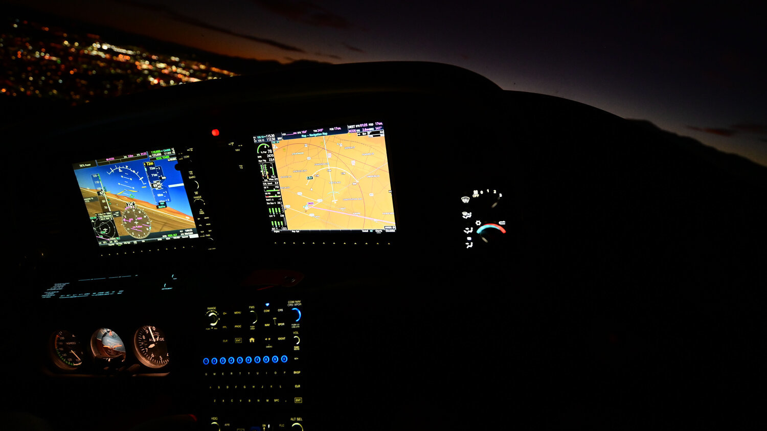 Garmin Perspective+ avionics feature a full QWERTY keyboard on the FMS for a quick and natural data entry